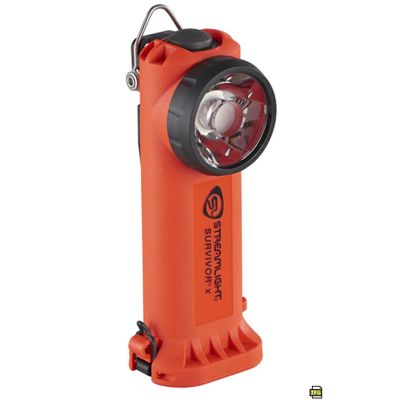 STL90044 image(0) - Streamlight Survivor X USB - Includes 22" (55.88 Cm) USB Cord and Battery Carrier - Orange