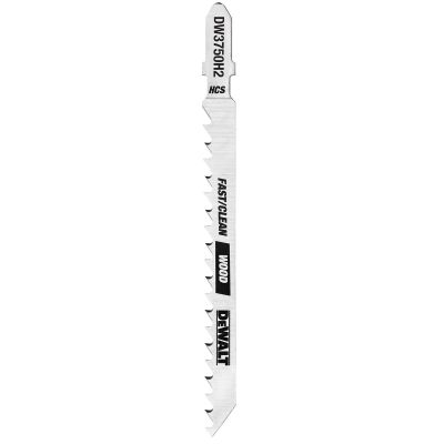DWTDW3750H2 image(0) - DEWALT 4-Inch 6Tpi Fast Wood Cut High T-Shank Jig Saw Blade (2-Pack)
