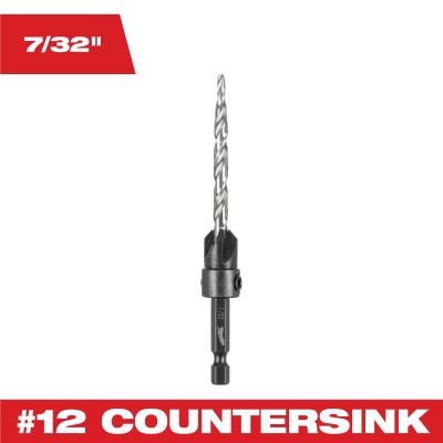 MLW48-13-5004 image(0) - Milwaukee Tool 7/32 Inch #12 Countersink Drill Bit