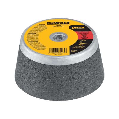 DWTDW4960 image(0) - DEWALT Grinding Wheel, Steel Backed Cup, 4-Inch X 2-Inch X 5/8-Inch-11-Inch