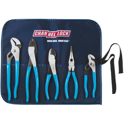 CHATOOLROLL2 image(0) - Channellock 5 Piece Technicians Plier Set