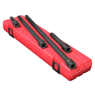 SUN2500 image(0) - SUNEX 1/2" Drive 4 Piece Impact Extension Set