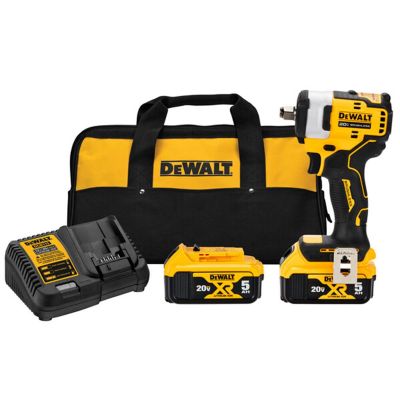 DWTDCF911P2 image(0) - DeWalt 20V MAX* 1/2-in. Cordless Impact Wrench with Hog Ring Anvil Kit