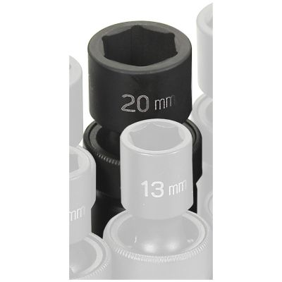 GRE2020UM image(0) - Grey Pneumatic 1/2" Drive x 20mm Standard Universal Socket
