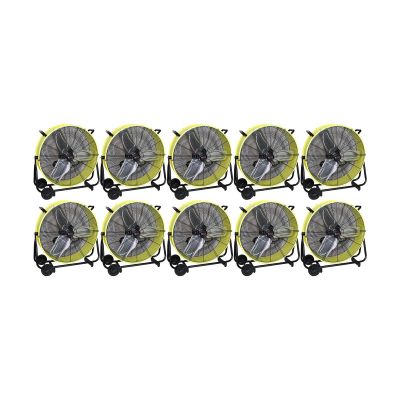 KTI77740-PL10 image(0) - K Tool International 24" Direct Drive Tilting Industrial Drum Fan, Safety Yellow (Pallet of 10)