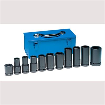 GRE8032 image(0) - Grey Pneumatic TRUCK WHEEL SOCKET SET 3/4" DR. 11 PC.