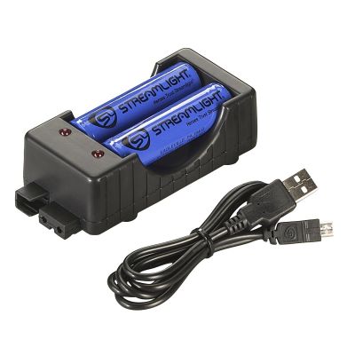 STL22010 image(0) - Streamlight SL-B26 Charger Kit - USB - Includes (2) SL-B26 Battery Packs - Black