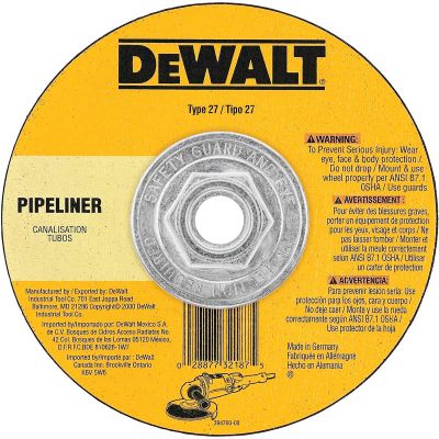 DWTDW8436 image(0) - DEWALT 11 Pipeliner Cut/Grind Wheel, 5-Inch X 1/8-Inch X 5/8-Inch
