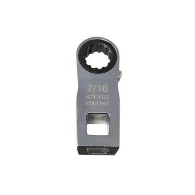 KTIXD2CW716S image(0) - K Tool International Ratcheting Crowfoot Wrench 7/16 Inch 3/8 Inch Drive