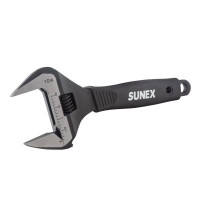 SUN9613 image(0) - SUNEX 10 Inch Wide Jaw Adjustable Wrench 1-15/16 Inch (51mm)