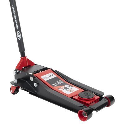INT352HD image(0) - American Forge & Foundry Service Jack - 3.5 Ton Capacity - Lightning&trade; Lift - Short Chassis - 2 pc Handle - 3.75" Min H to 20.5" Max H - Heavy Duty