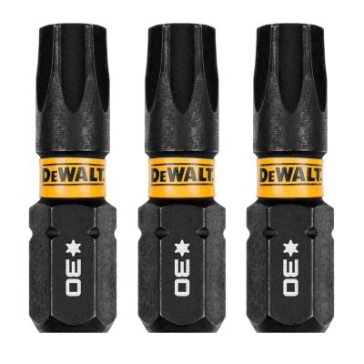DWTDWAF1TX30IR3 image(0) - DEWALT 1In Torx T30 FlexTorq 3Pk