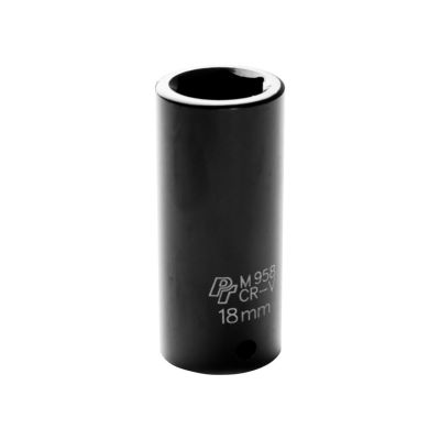 WLMM958 image(0) - Wilmar Corp. / Performance Tool 3/8" Drive 18mm 6pt Deep Impact Socket