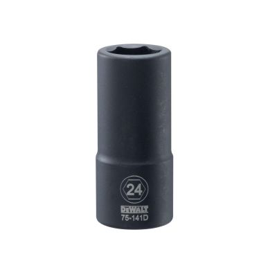 DWTDWMT75141OSP image(0) - DEWALT Dwmt 3/4In Dr 24Mm Im Dp Skt