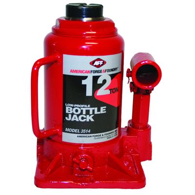 INT3514 image(0) - American Forge & Foundry Bottle Jack - 12 Ton Capacity - Low Profile - Manual - Heavy Duty