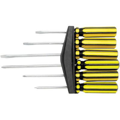 WLM1419 image(0) - Wilmar Corp. / Performance Tool 6 Piece Screwdriver Set w/Rack