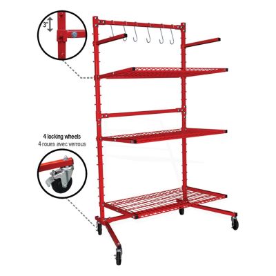 PTKEQ-300BSR image(0) - PRO-TEK BODY SHOP RACK WITH 3 SHELVES