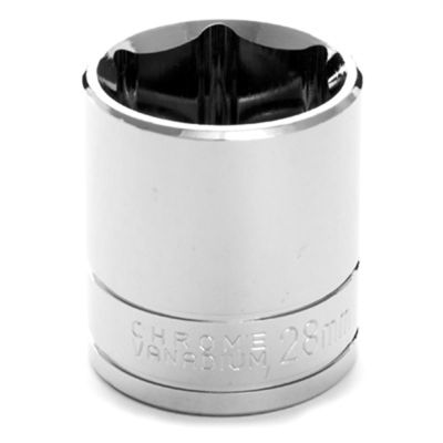 WLMW32228 image(0) - Wilmar Corp. / Performance Tool 1/2" Drive 28mm 6pt Socket