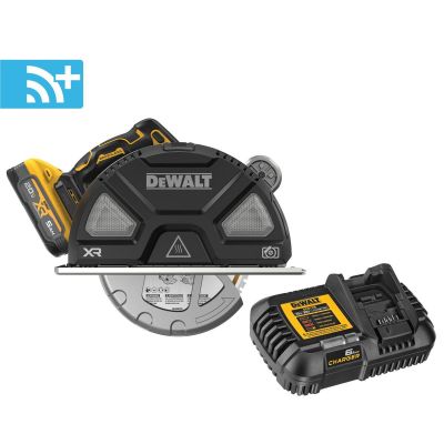 DWTDCS383H1 image(0) - DeWalt 20V MAX* XR 7-1/4-in. Metal Cutting Circular Saw Kit