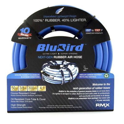 BLBBB3850 image(0) - BluBird Rubber Air Hose Assembly 3/8" x 50'