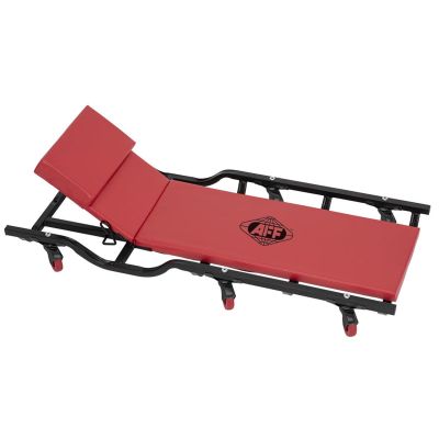 INT3908A image(0) - American Forge & Foundry Mechanic's Creeper w/ Shoulder Drops & Adjustable Angle Headrest - 40" - 6 Wheel - 400 Lbs. Capacity
