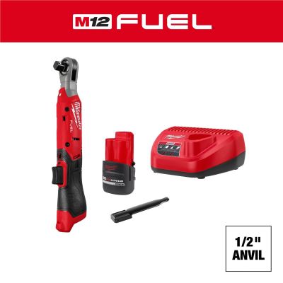 MLW3054-21 image(0) - Milwaukee Tool M12 FUEL 1/2 Inch Ratchet Kit