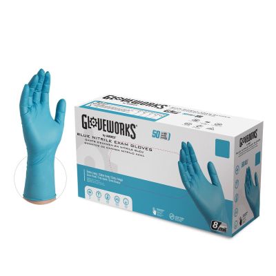 AMXGPNHD68100 image(0) - Ammex XL GlovePlus HD PF, Textured, Extra Long Nitrile