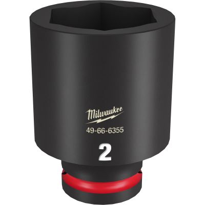 MLW49-66-6355 image(0) - Milwaukee Tool SHOCKWAVE Impact Duty  3/4"Drive 2" Deep 6 Point Socket