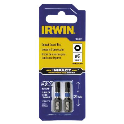 IRWIWAF31SQ22 image(0) - Irwin Industrial Insert Impact Bit No. 2SQ x 1OAL