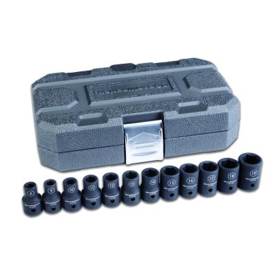 KDT84930N image(0) - GearWrench 12 Piece 1/2 Inch Drive 6 Point Standard Impact Metric Socket Set