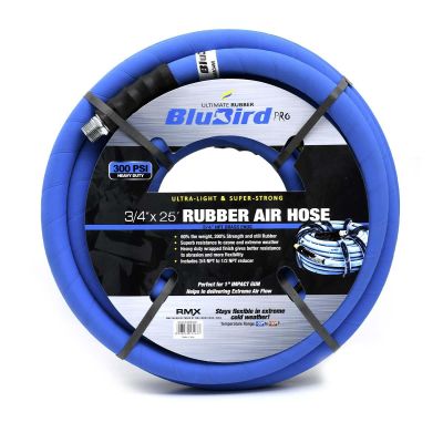 BLBBB3425 image(0) - BluBird Pro Rubber Air Hose Assembly 3/4" x 25'