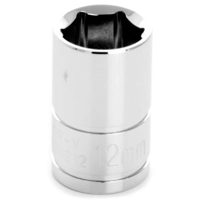 WLMW38212 image(0) - Wilmar Corp. / Performance Tool 3/8" Drive 12mm 6pt Socket