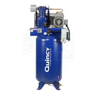 QAC271C80VCB23M image(0) - Quincy Compressors 7.5 HP 80 Gallon Two-Stage Vertical 230V 1PH PRO MAX Air Compressor - Model 471CS80VCBM