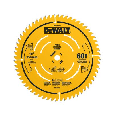 DWTDWA11060 image(0) - BLACK+DECKER 10 in. 60T Finish Circular Saw Blade