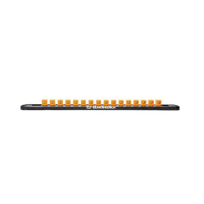 KDT83127 image(0) - GearWrench 3/8 Inch Drive Magnetic Socket Rail Includes 14 Clips