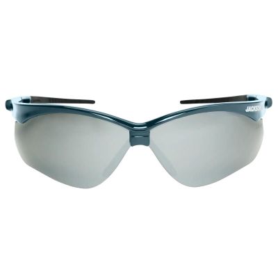 JCK50021 image(0) - Jackson Safety Safety Glasses - SG Series - Smoke Lens - Metallic Blue Frame - STA-CLEAR Anti-Fog
