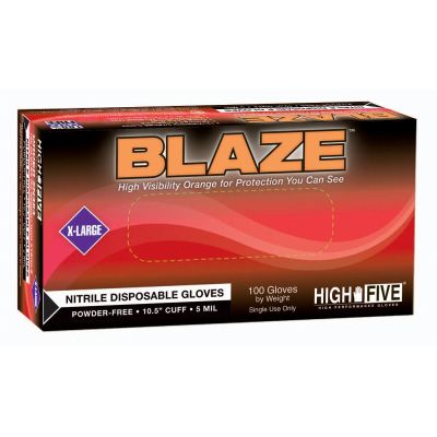 MFXN483 image(0) - Microflex BLAZE PF NITRILE EXAM GLOVES LARGE