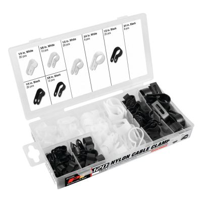WLMW5260 image(0) - Wilmar Corp. / Performance Tool 120 Piece Nylon Cable Clamp Assortment