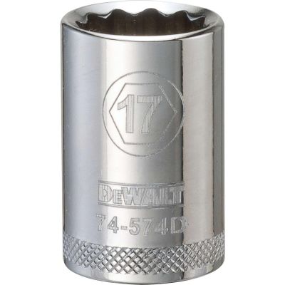 DWTDWMT74574OSP image(0) - DEWALT 001Pc 12Dr Socket-12Pt-17