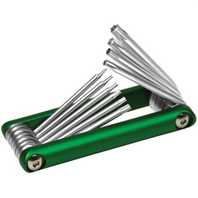 WLMW9134 image(0) - Wilmar Corp. / Performance Tool 10 Piece Aluminum Folding Star Key Set
