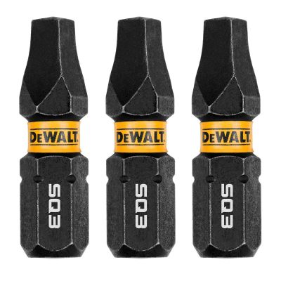 DWTDWAF1SQ3IR3 image(0) - DEWALT 1In Square #3 Flextorq 3Pk