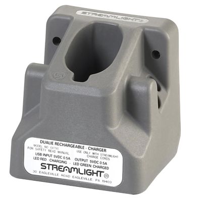 STL68790 image(0) - Streamlight Charger Holder - Dualie Rechargeable - Gray