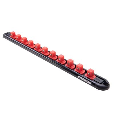 JSP60730 image(0) - J S Products (steelman) 3/8-Inch Drive 11-Piece Aluminum Socket Storage Rail