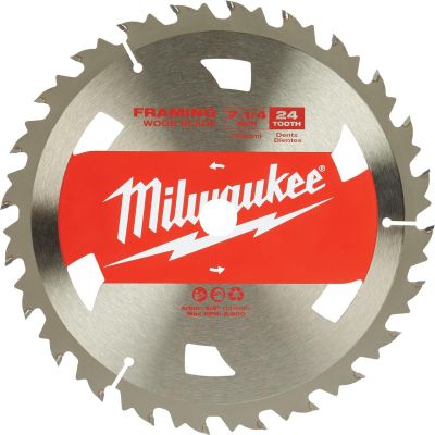 MLW48-41-0710 image(0) - Milwaukee Tool Circular Saw Framing Blades 7-1/4" 24T