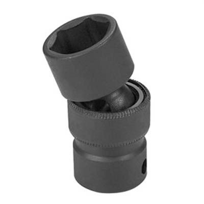 GRE2010UM image(0) - Grey Pneumatic 1/2" Drive x 10mm Standard Universal Socket 6 Point - Black