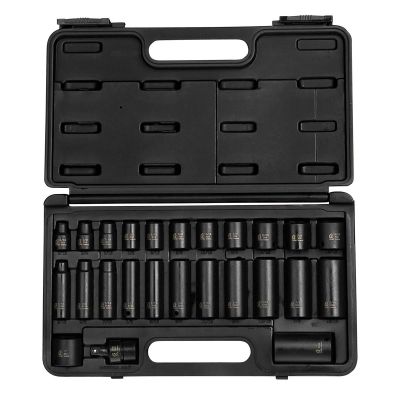 SUN3325 image(0) - SUNEX SOCKET SET, 3/8" DRIVE SAE IMPACT SET 25 PCS