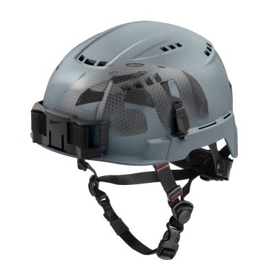MLW48-73-1378 image(0) - Milwaukee Tool BOLT Gray Vented Safety Helmet with IMPACT ARMOR Liner (USA) - Type 2, Class C