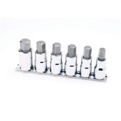 WLMW38886 image(0) - Wilmar Corp. / Performance Tool 6 Piece 1/2" Drive Hex Bit Socket Set