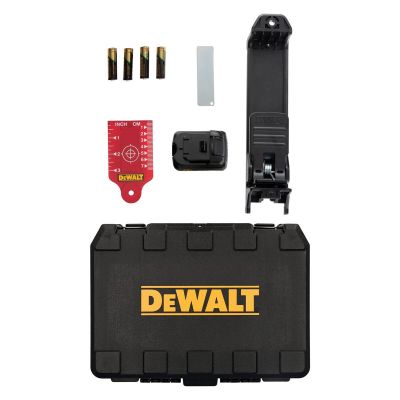 DWTDW0822LR image(0) - DEWALT 12V Max Laser Level, 2 Spot + Cross Line Laser, Red, 165-Foot Range