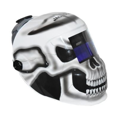 JCK47102 image(0) - Jackson Safety Welding Helmet - Auto Darkening - Nylon - 3.78" x 1.65" Viewing Area - Shade 10 Fixed ADF 1/1/1/1 - 370 Speed Dial Headgear - Gray Matter Graphics
